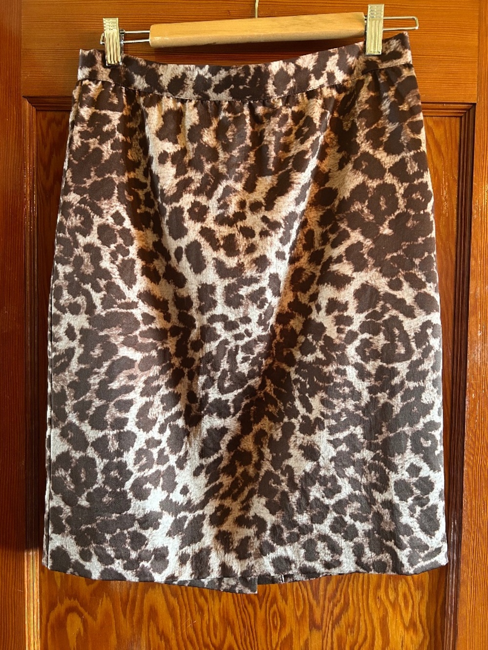 Club Monaco leopard print skirt